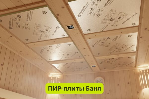 ПИР плиты баня фото